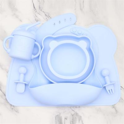 baby silicone suction plate set