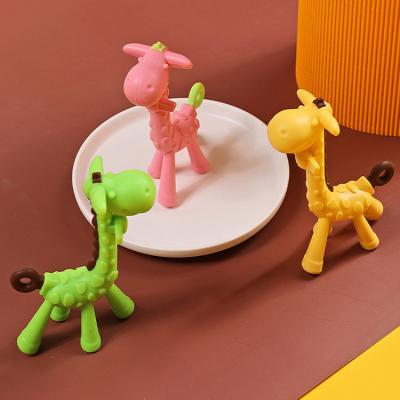custom Soothe Massage Sore Gums Infant Giraffe Teether Toy