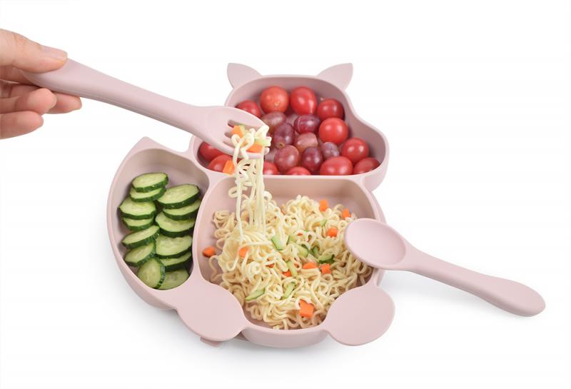 Baby Feeding Silicone Dinner Plate