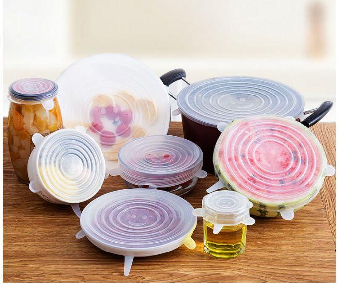 Reusable  silicone stretch lids
