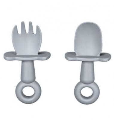 wholesale silicone baby products Infant Training  Silicone Baby spoon fork