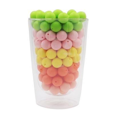 wholesale Custom Silicone Teether Loose Beads Jewelry Making Baby teething toy