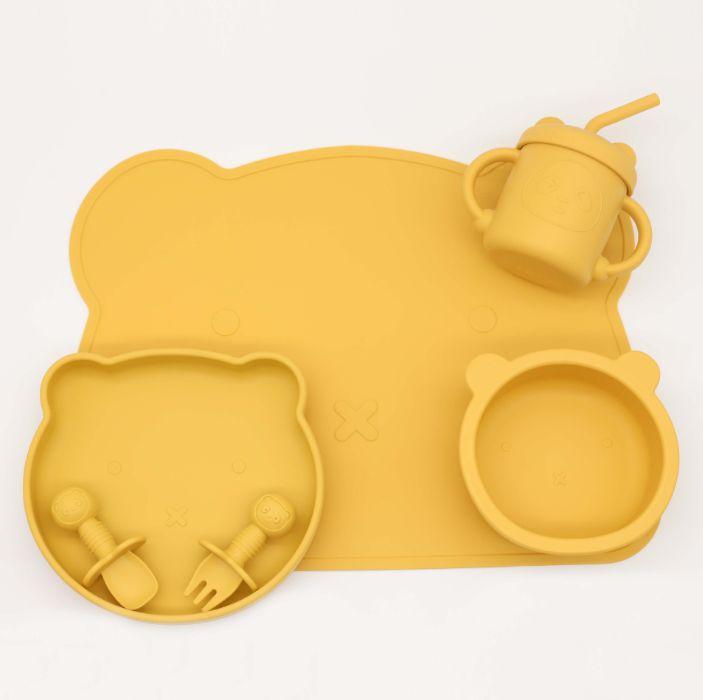 baby silicone suction plate set