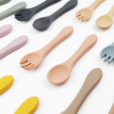 hot selling Eco-friendly Silicone Wooden Bamboo Baby Feeder Spoon supplier