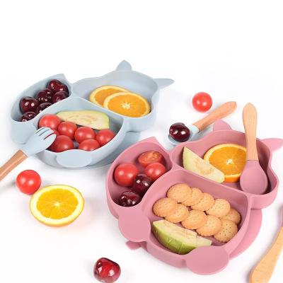 Baby Feeding Silicone Dinner Plate