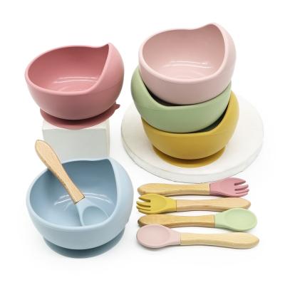 Wholesale Customized Toddler Silicone Baby Tableware Feeding Dinnerware Sets