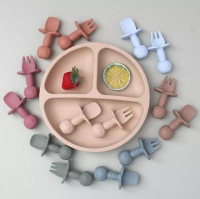 custom 100% Food-Grade Silicone Divided Baby Silicone Plates